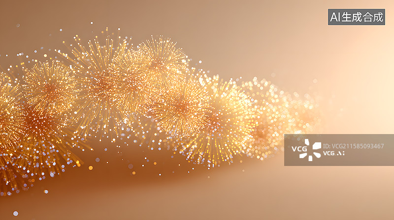 【AI数字艺术】梦幻金辉图片素材