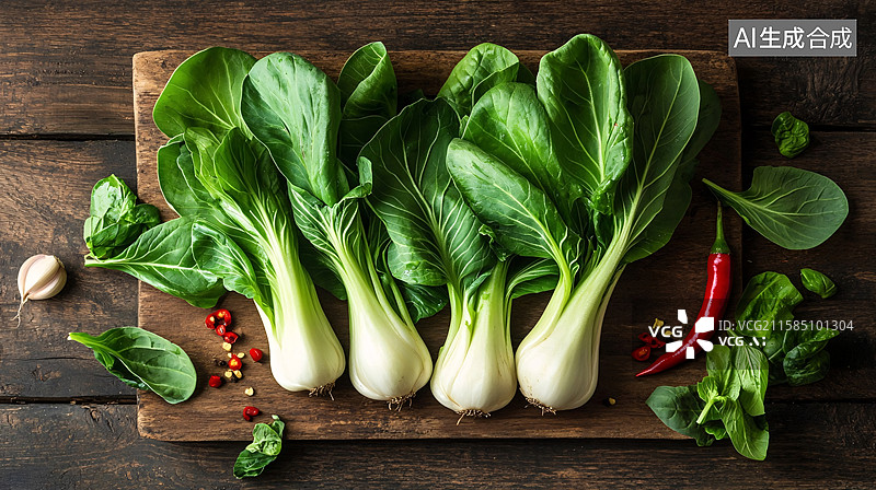 【AI数字艺术】清新田园风的蔬菜图片素材