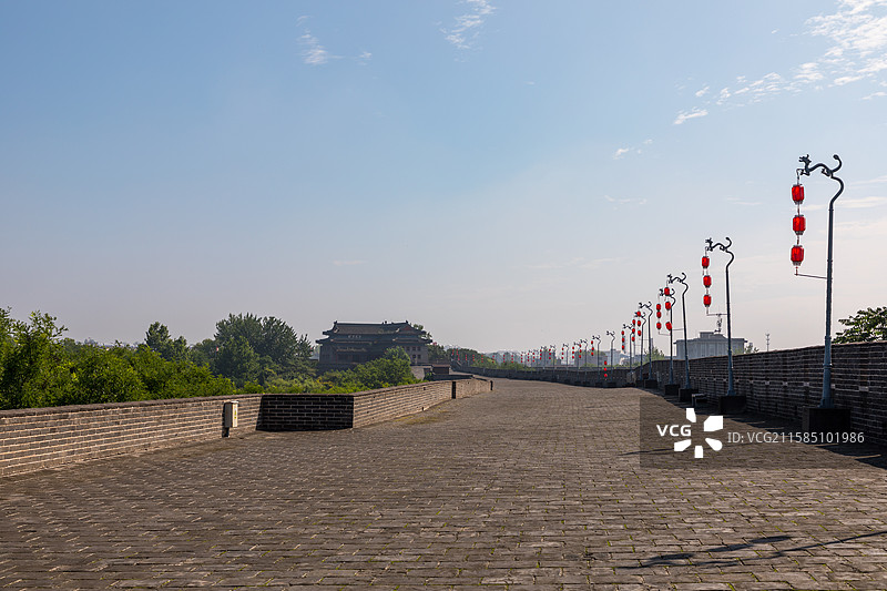 河北省秦皇岛市，山海关古城，天下第一关，城墙，明代长城，第一批全国重点文物保护单位图片素材