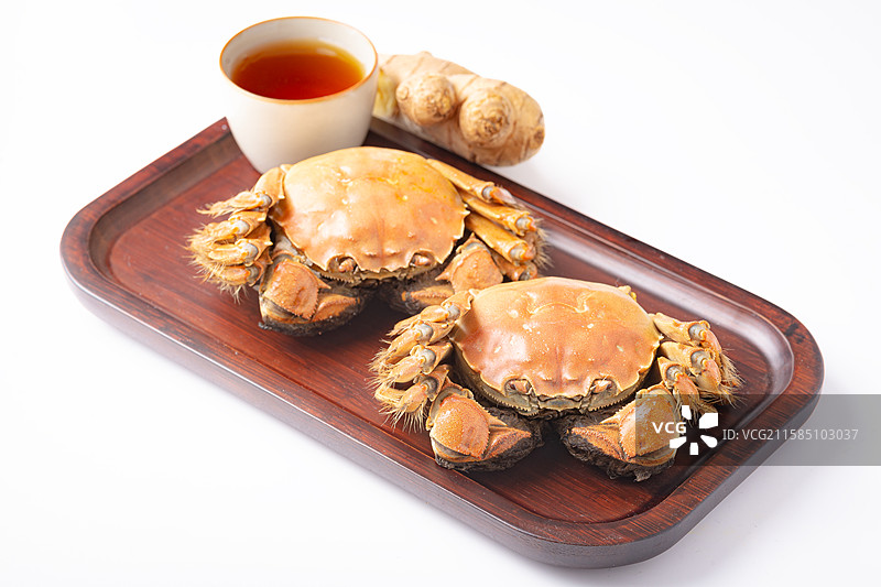 螃蟹生姜黄酒图片素材