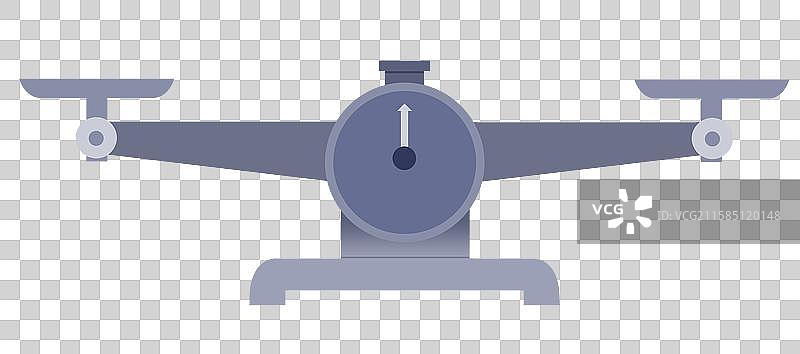 公平天平秤东西买卖商品交易电子秤卡通元素插画图片素材