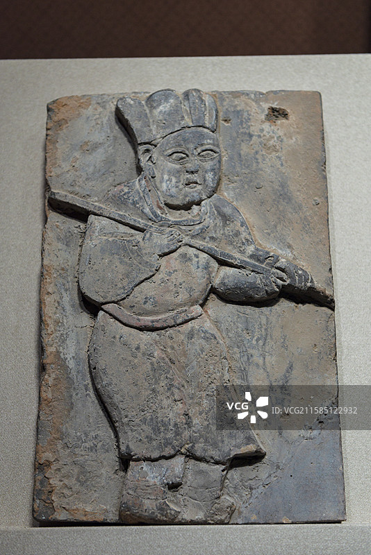 副末色 金，山西省运城市垣曲县坡底村金墓出土 山西博物院“戏曲故乡”展览图片素材