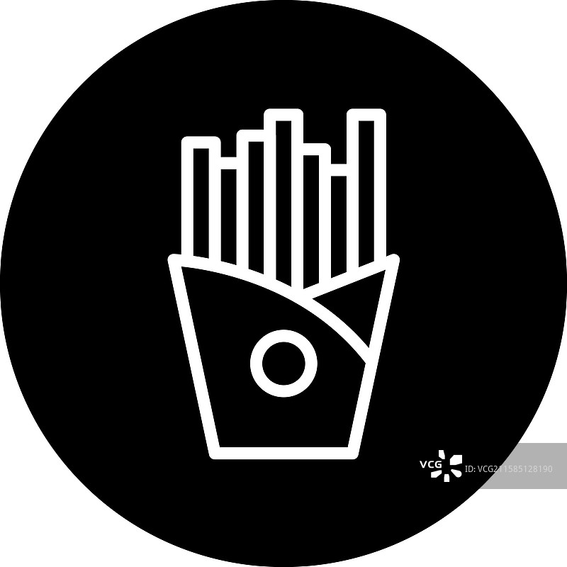 薯条图标设计图片素材