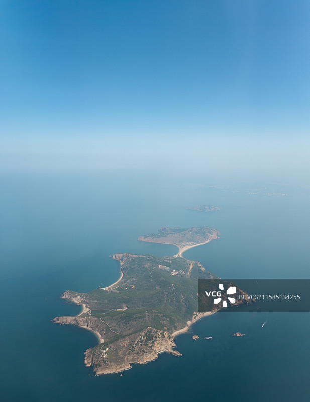 辽宁大连海岸线和岛屿风光图片素材