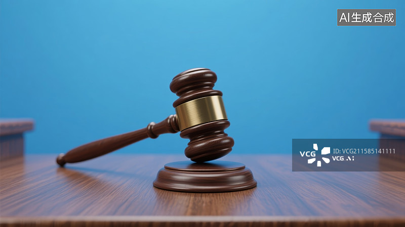 【AI数字艺术】法庭木槌桌面图片素材