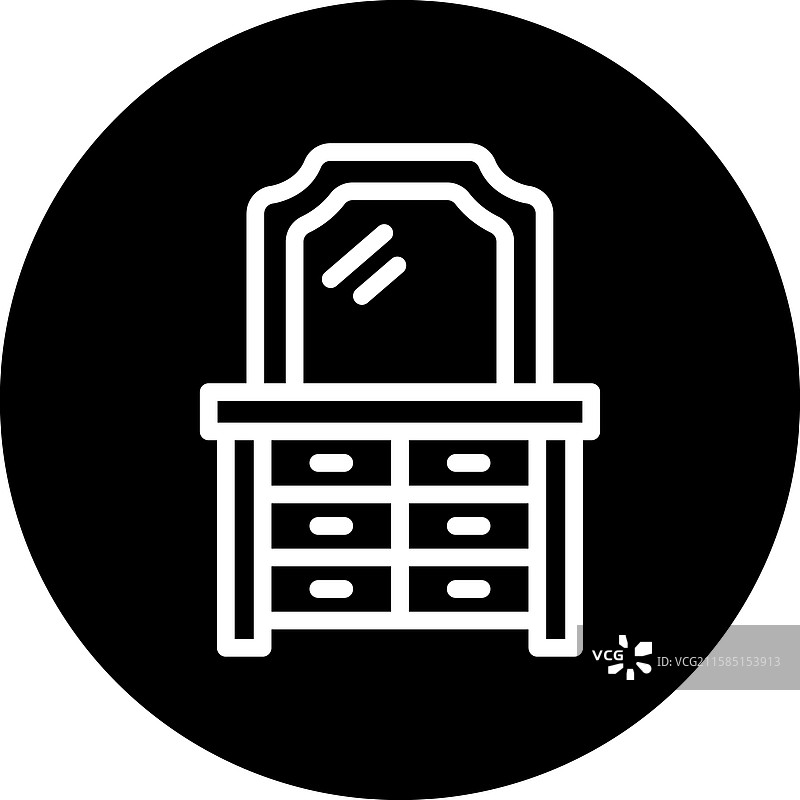 梳妆台图标设计图片素材