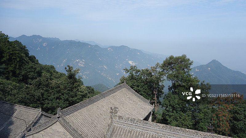 西安市长安区子午镇秦岭终南山世界地质公园南五台：紫竹林图片素材