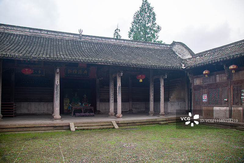 浙江仙居皤滩古镇典雅古建筑风光图片素材
