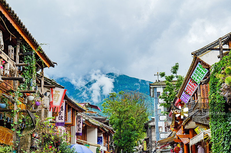 云南大理古城洋人街图片素材