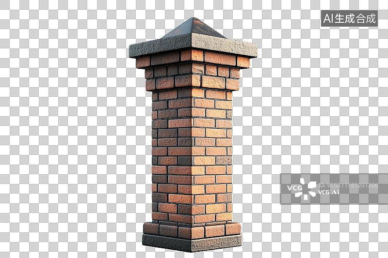 【AI数字艺术】砖砌烟囱结构图片素材
