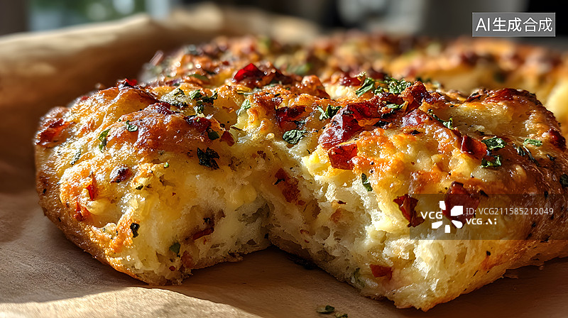 【AI数字艺术】面包烘培，甜品美食特写镜头图片素材