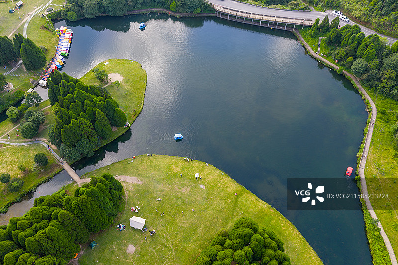 航拍广西玉林大容山国家森林公园风光图片素材