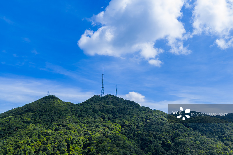 航拍广西玉林大容山国家森林公园风光图片素材