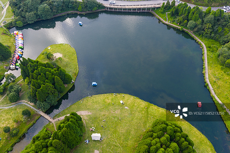 航拍广西玉林大容山国家森林公园风光图片素材