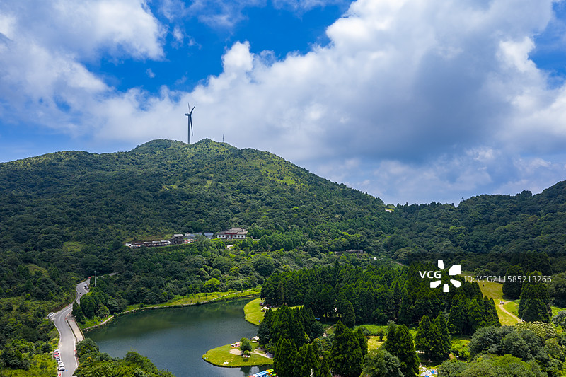 航拍广西玉林大容山国家森林公园风光图片素材