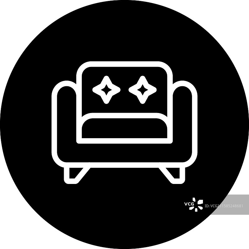 扶手椅图标设计图片素材