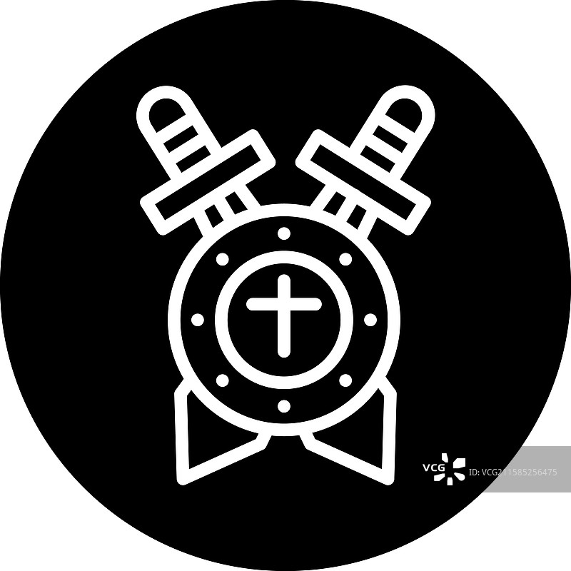 带剑的盾牌图标设计图片素材