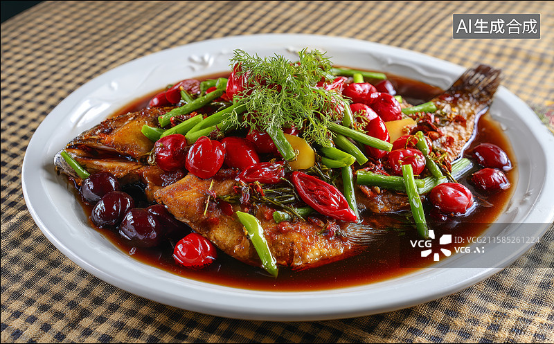 【AI数字艺术】麻辣鱼香肉丝图片素材