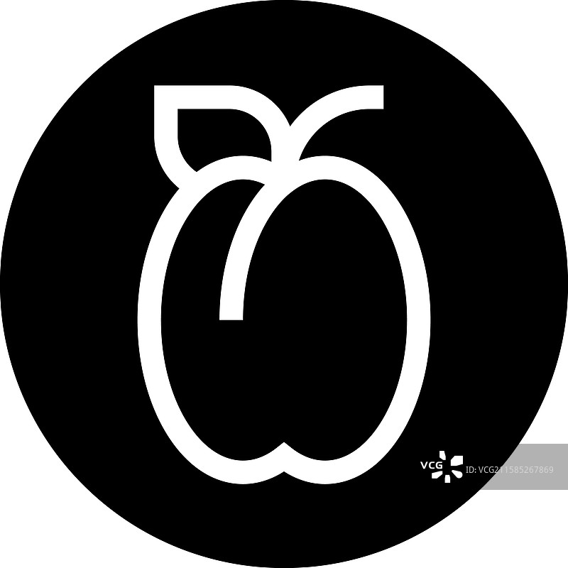 梅子图标设计图片素材