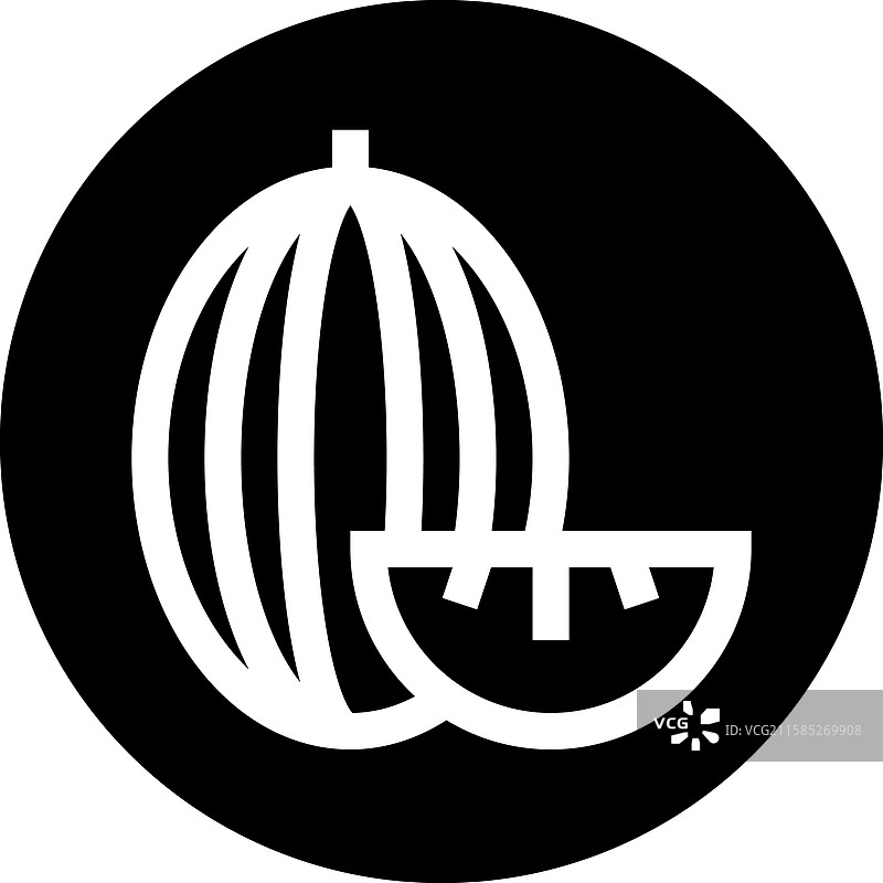 哈密瓜图标设计图片素材