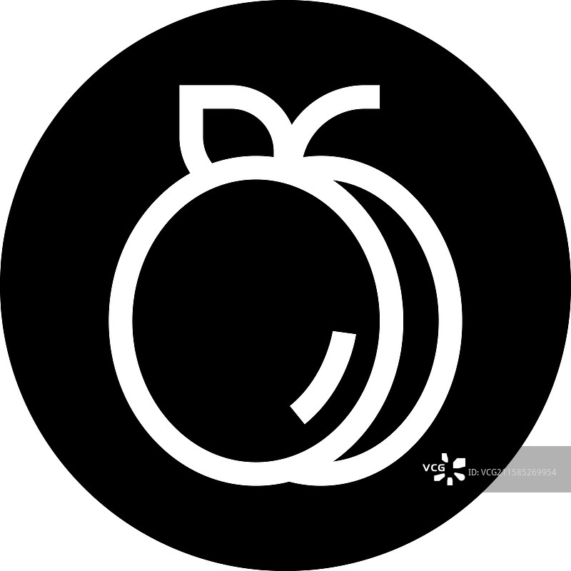杏子图标设计图片素材