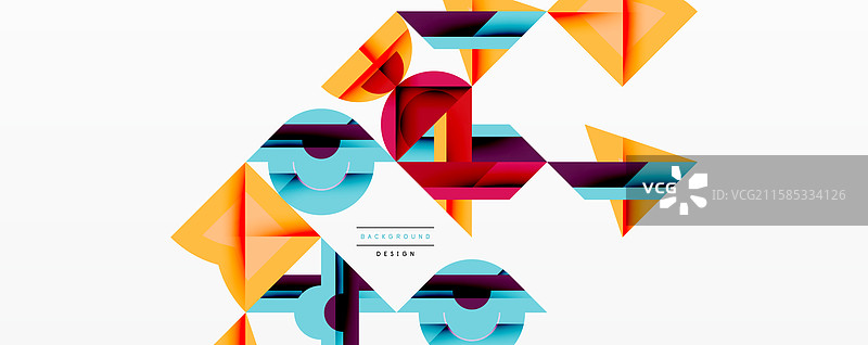 圆形、方形、线条的抽象背景图片素材