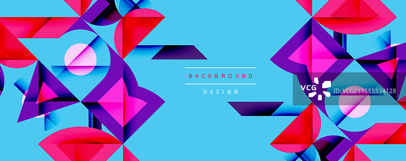 圆形、方形、线条的抽象背景图片素材