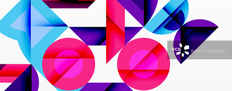 圆形、方形、线条的抽象背景图片素材