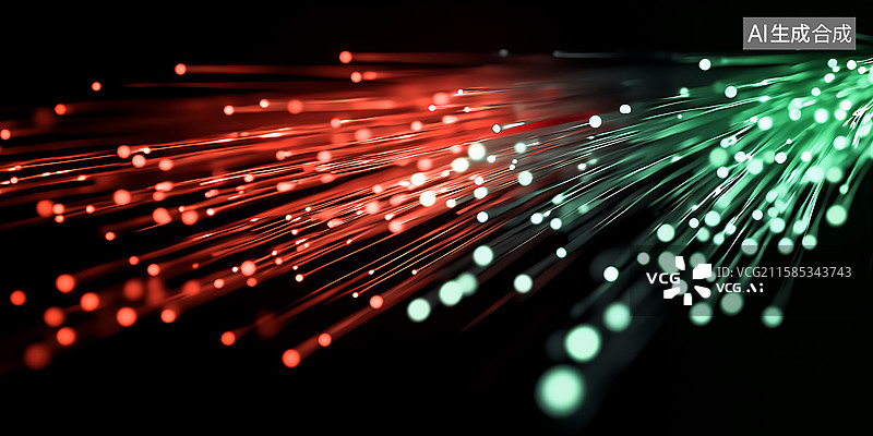【AI数字艺术】5G网络数据流传输图片素材