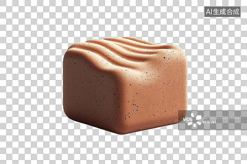 【AI数字艺术】巧克力糖果，表面波纹纹理图片素材