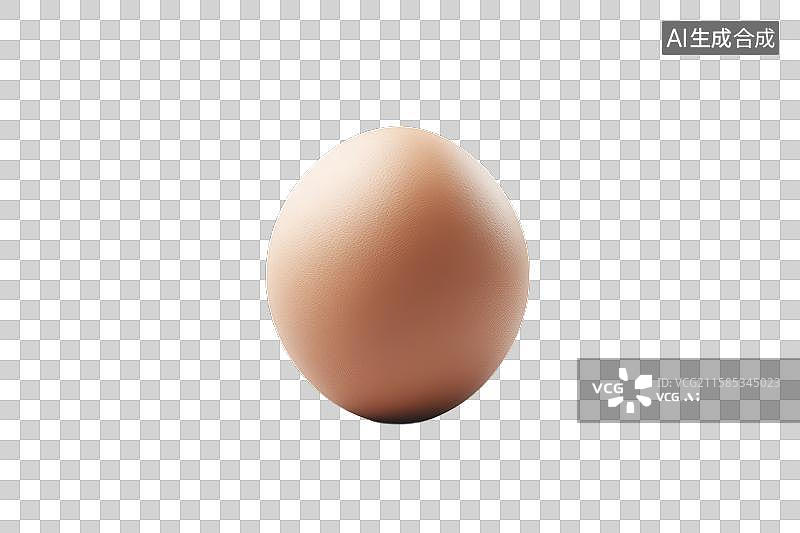 【AI数字艺术】单一鸡蛋的特写照片图片素材