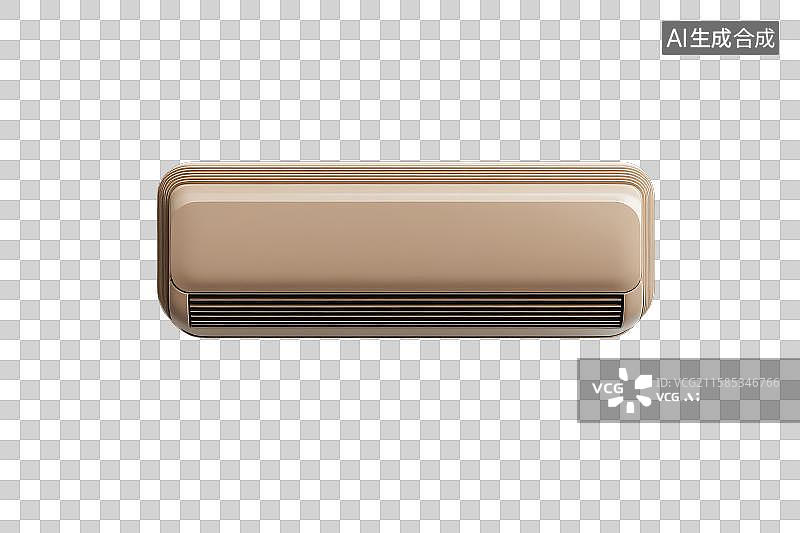 【AI数字艺术】米色空调室内机正面图图片素材