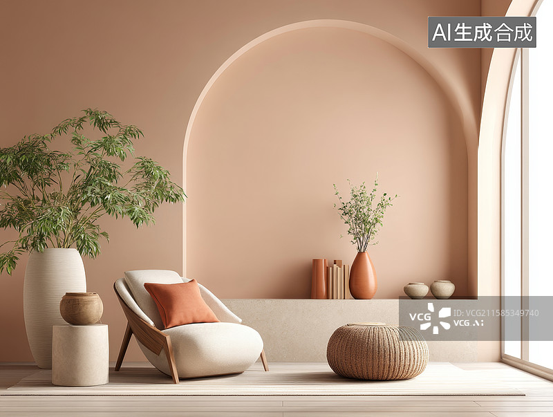 【AI数字艺术】温馨简约室内设计图片素材