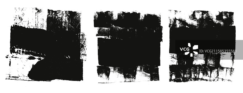 墨水条纹和标记标签的粗糙画笔涂料图片素材