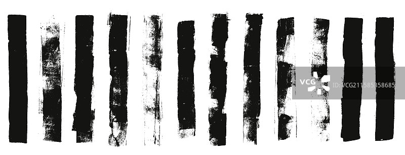 磨砂刷涂料笔触滚筒墨水黑色线条图片素材