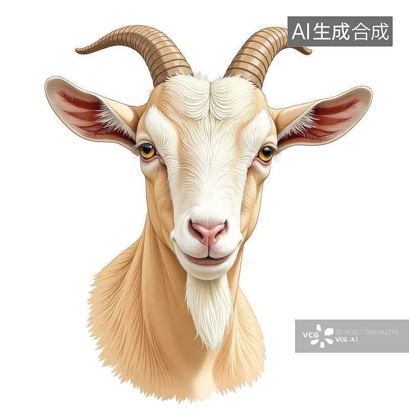 【AI数字艺术】可爱山羊插画图片素材