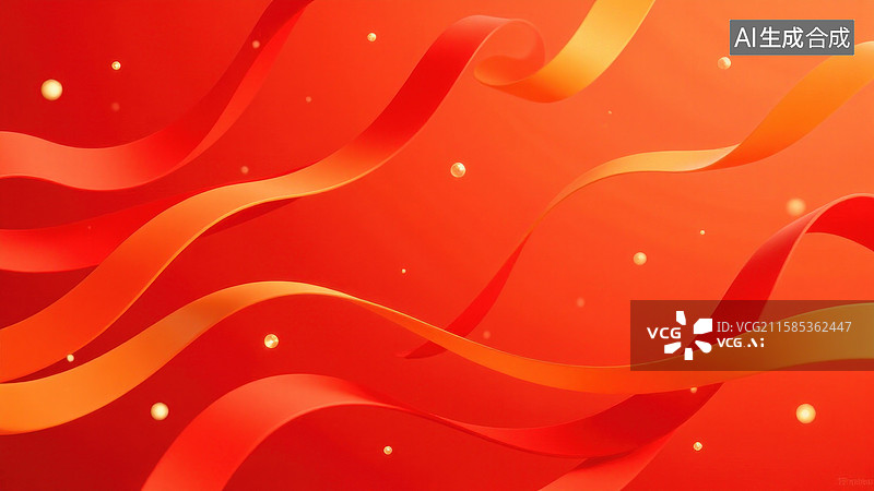 【AI数字艺术】红色喜庆装饰背景图片素材