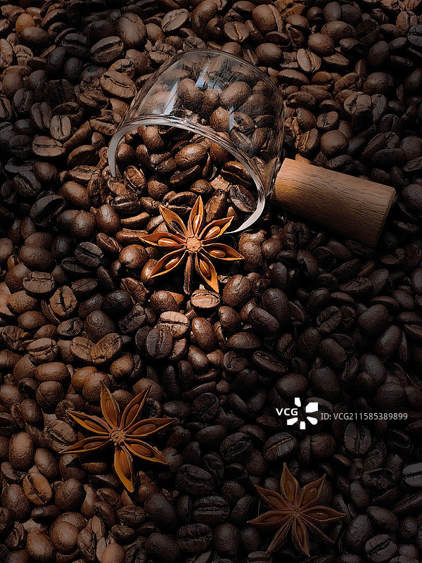 当大茴香遇上咖啡豆图片素材