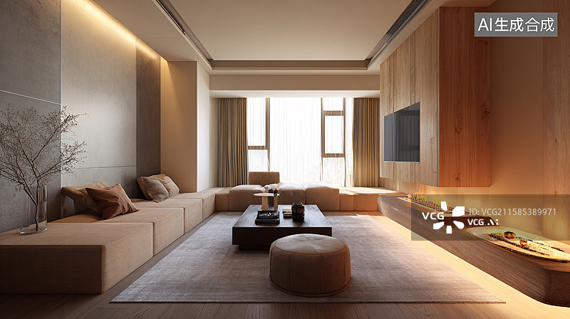 【AI数字艺术】现代办公空间图片素材