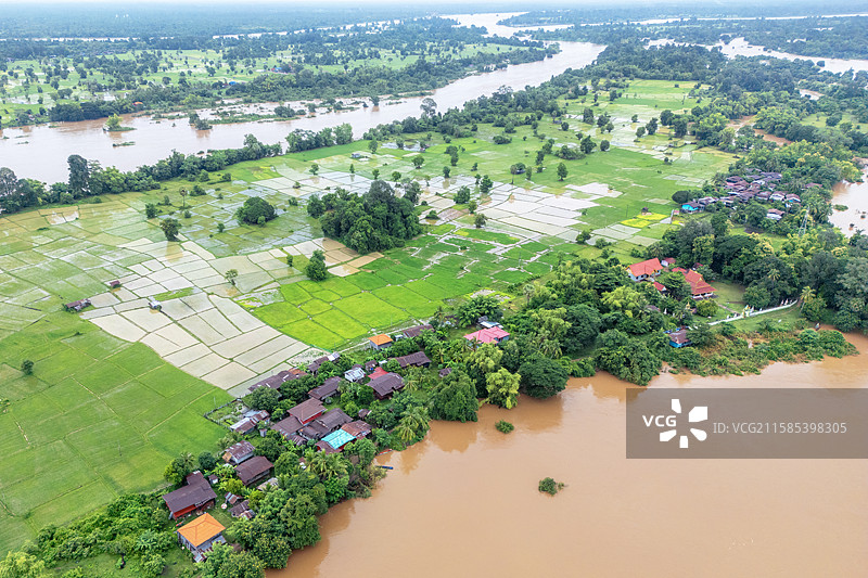 老挝四千美岛东阔岛风光图片素材