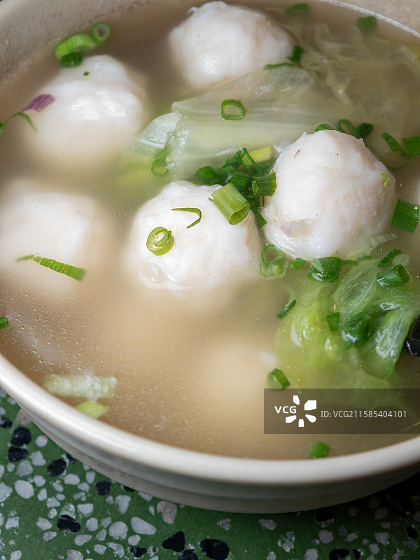 港式美食清汤鱼蛋图片素材