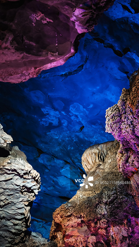 多彩溶洞（贵州遵义双河洞）图片素材