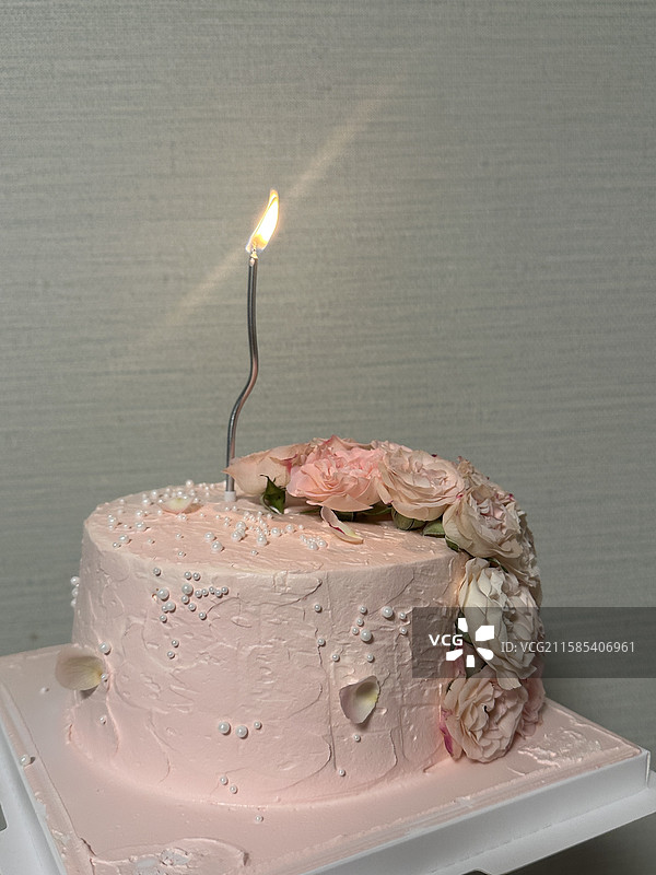 生日蛋糕 粉色 节日图片素材