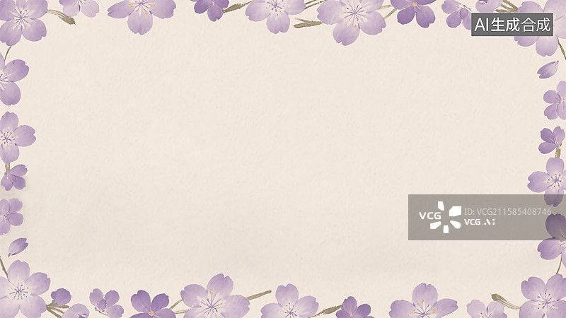 【AI数字艺术】水墨画植物花瓣背景-常规图片素材