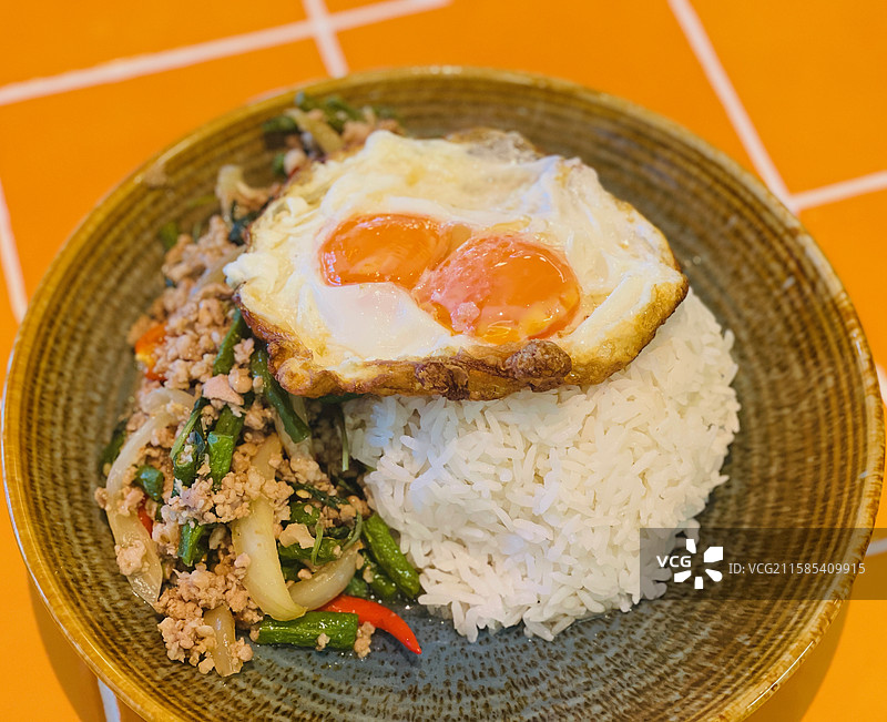 打抛猪肉饭图片素材