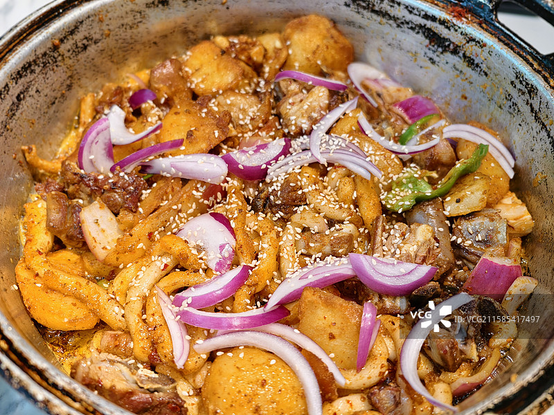 青海西宁·坑锅羊肉图片素材