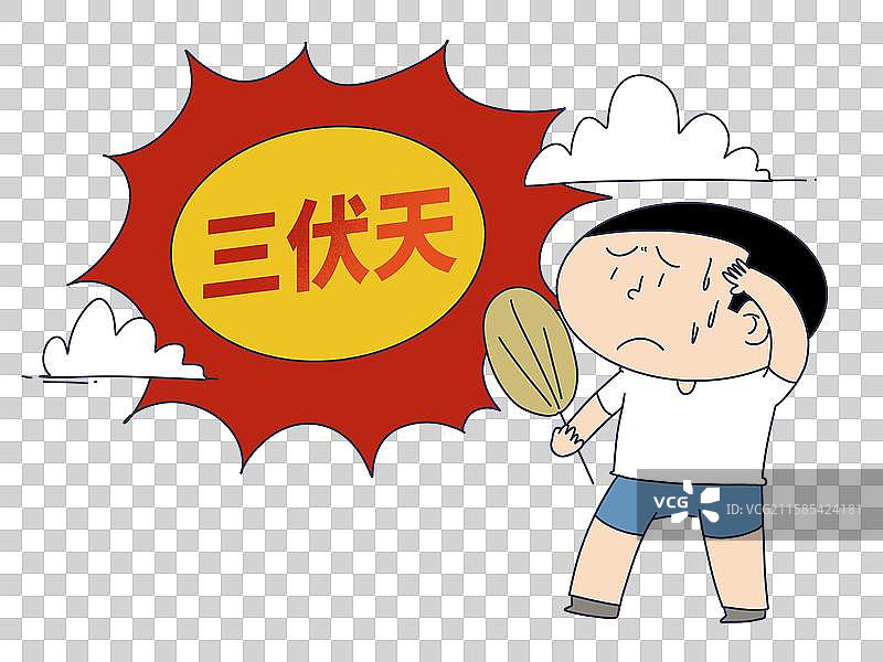 三伏天天气，高温炎热天气图片素材