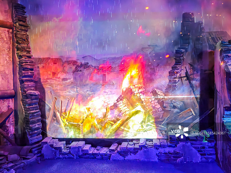 上海淞沪抗战纪念馆·中国军队国军英勇抗战场景复原展示图片素材