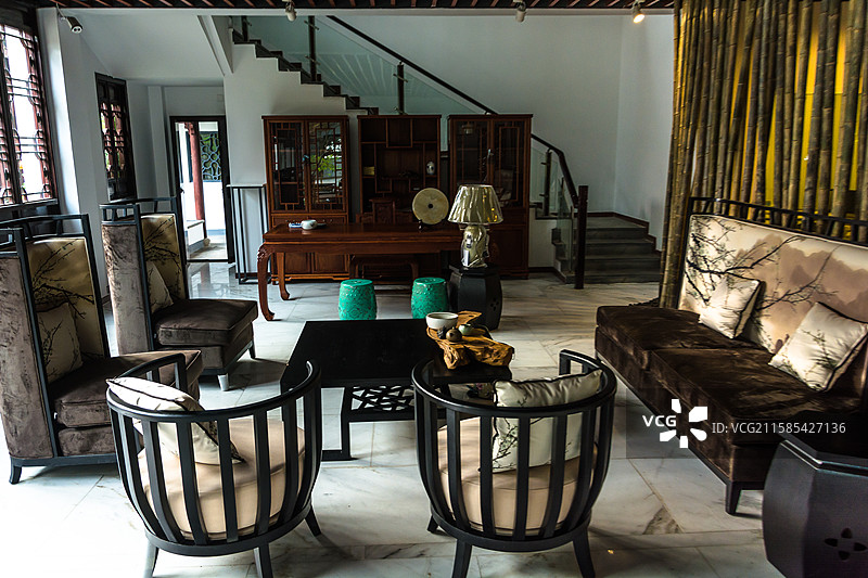 中式传统风格雅致客厅图片素材