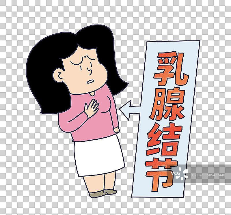 乳腺结节的患者图片素材